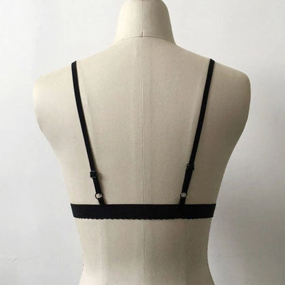 Warner's Sexy Sheer Black Ultra Thin Lace Bralette