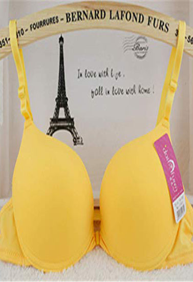 Sharp Yellow Convertible Luxury Seamless Padded Bra