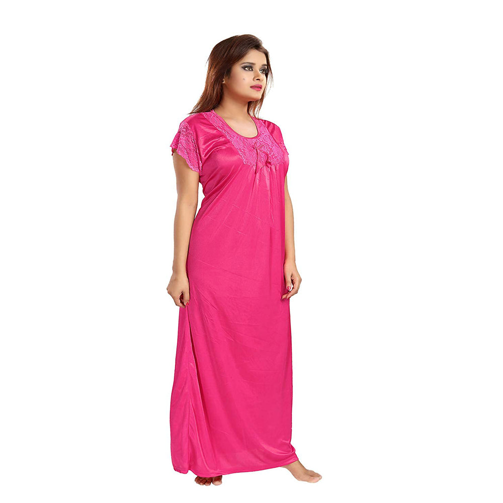 "Comfy" Soft Dark Pink Full Length Nighty