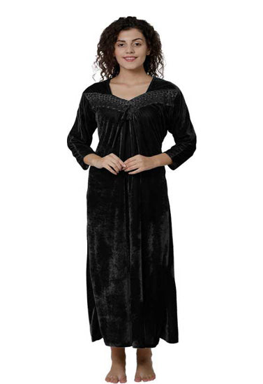 "Comfy" Women's Soft &amp; Comfortable Black Nightgown