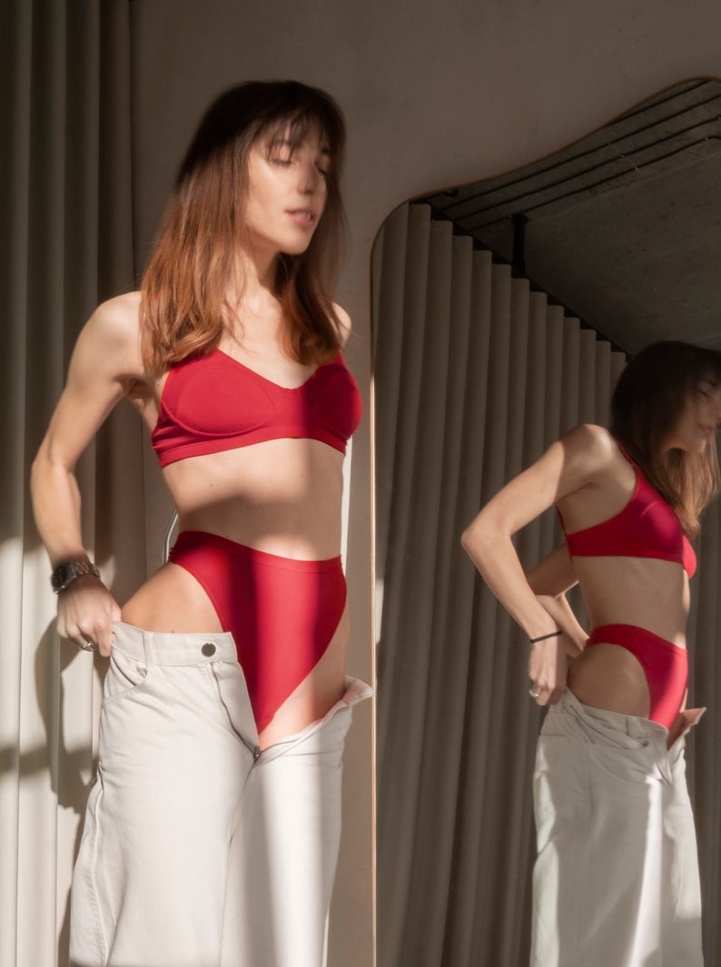 Women's Soft cup wireless cotton bra