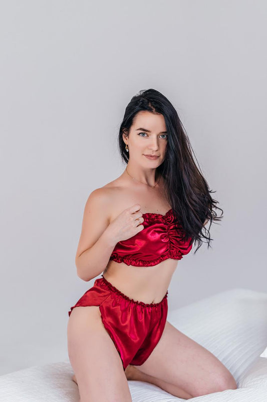 "Sexy" Bandeau and french knickers Set