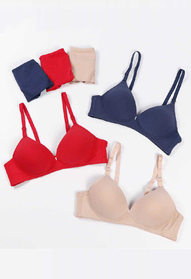 "Pack of 3" Female Seamless Padded wire free Bra